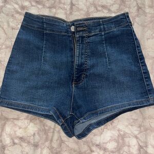 Target Dark Blue High-Waisted Women Shorts